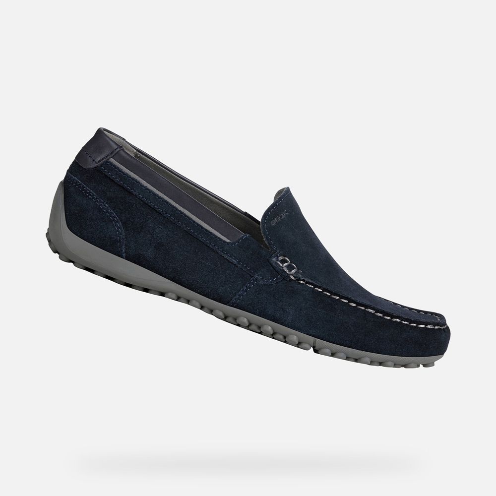 Mocassins Geox Homem Azul Marinho - Snake - QMDTB7386